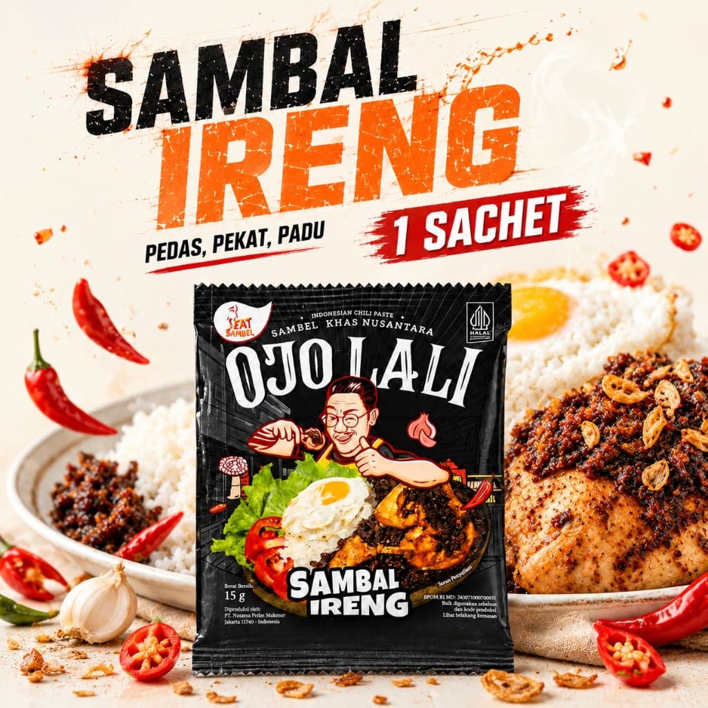Sambal Ireng 1 Sachet